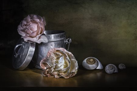 Pino Liddi Acquaviva delle fonti 1951 STILL LIFE IN ROSE 2014 FOTO IN FINE...