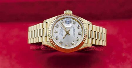 Orologio da donna Rolex Datejust in oro giallo, ref. N. 69178, quadrante...