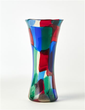 Fulvio Bianconi (Padova 1915 - Milano 1996)Vaso modello "pezzato". Murano,...