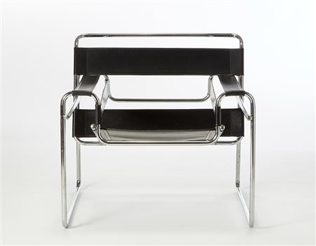 * Poltrona ispirata al modello "B3" o "Wassily" di Marcel Breuer. Anni '90....