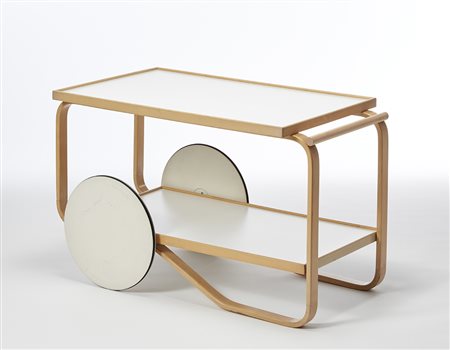 Alvar Aalto (Kuortane 1898 - Helsinki 1976)* Carrello modello "Tea Trolley"....