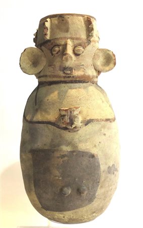 CHANCAY PERU' Vaso/Grande urna antropomorfa - Terracotta - Chancay - Perù -...