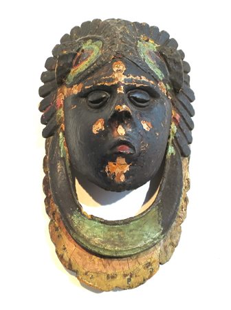 YORUBA NIGERIA AFRICA Maschera rituale - Yoruba - Nigeria - Legno - H cm 40 L...