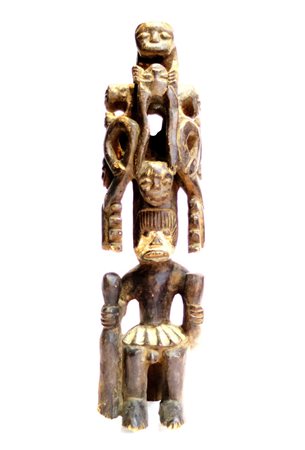 IGBO NIGERIA AFRICA Altare Ikenga - Igbo - Nigeria - Legno - H cm 60 L cm 17...