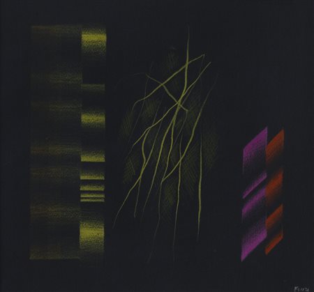 ENNIO FINZI (1931)Sincronie, (Ritmi di colore 1), 2007Pastelli su...
