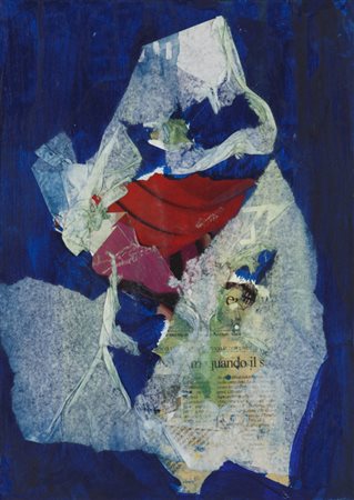 ODDINO GUARNIERI (1932-2015)Demone della disgregazione, 1982Olio e collage su...