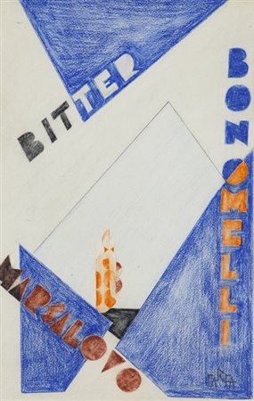 FARFA (1881-1964)Bitter BonomelliPastelli su cartacm 34x23Firma e titolo al...