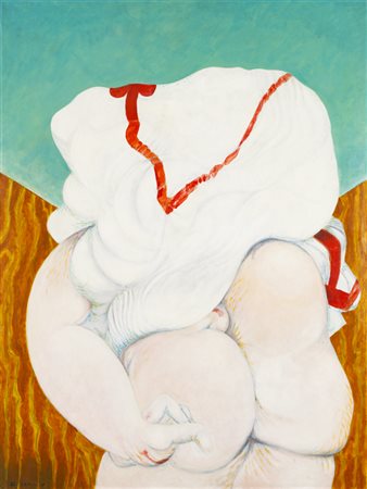 ARTURO CARMASSI (1925-2015)Bagnante patafisica II, 1973Olio su...