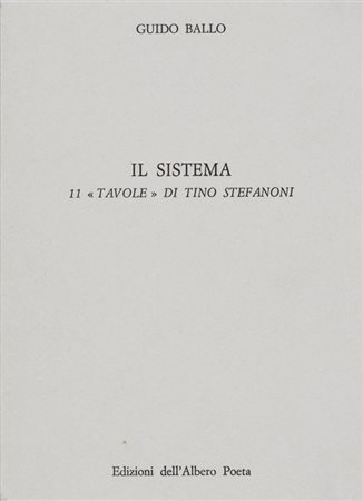 TINO STEFANONI (1937-2017)Il sistema, 1969Volume contenente 11 tavolecm...