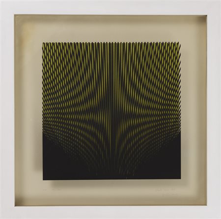 ALBERTO BIASI (1937)S-10, 1964Doppia serigrafia su cartoncino e pvccm...