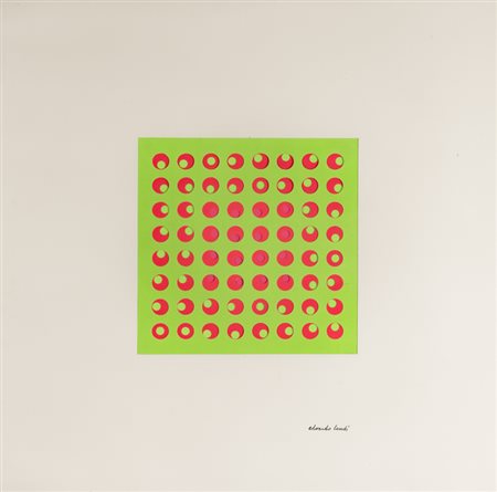 EDOARDO LANDI (1937)Struttura visuale, fine anni '70Cartoncini colorati,...