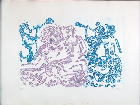 Alessandro Nastasio (Milano 1934) Senza titolo 48x67 cm Litografia