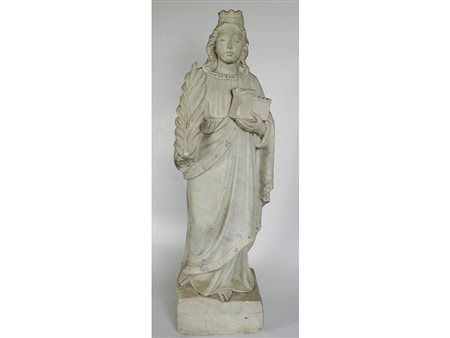Anonimo (XIX secolo) Santa Barbara 69 cm Marmo