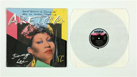 WARHOL ANDY (1928 - 1987) Aretha Franklin - Aretha. Versione 45 giri 12''...