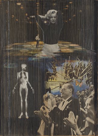 ATHOS COLLURA (1940)Dopo la caduta, 1965Tecnica mista, collage e applicazione...