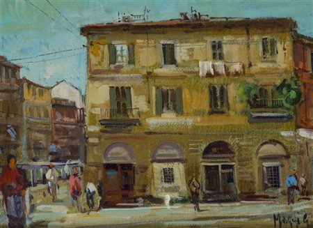 GIAMPIETRO MAGGI (1934)Milano il naviglioOlio su telacm 30x40Firma al...