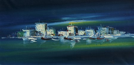 ANONIMOVenezia, 1960Olio su telacm 30x60Sigla dell'Artista al fronteFirma,...