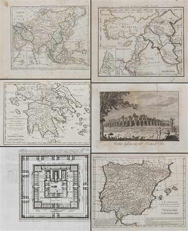 Cartella contenente numerose carte geografiche di diversa epoca -EN Folder...