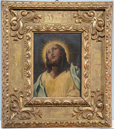 Da Correggio, secolo XVII "Cristo" olio su tavola (cm 24x18) in cornice...