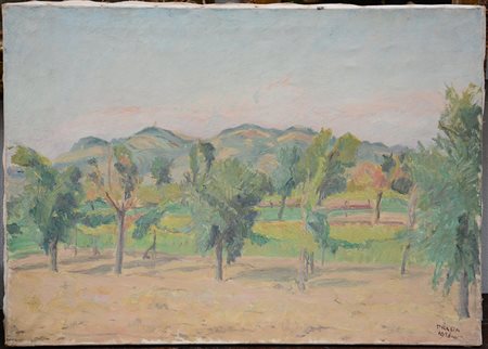 Carlo Prada (Milano 1884 - Santa Margherita Ligure 1960) "Paesaggio...