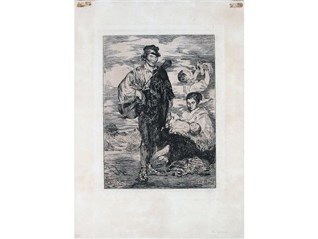 Edouard Manet (1832–1883) Les gitans 31,3x23,8 cm Aquaforte