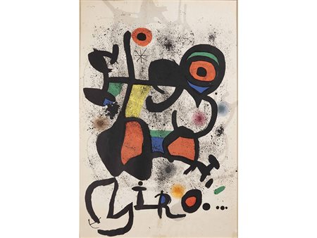 Joan Mirò (1893–1983) Senza titolo 86x58 cm Affiche