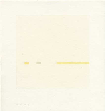 ANTONIO CALDERARA 1903 - 1978 Senza titolo, 1974 Acquerello su carta, cm. 21...