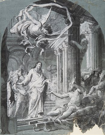 Carlo Alberto Baratta (Genova 1754 - 1815)Miracolo dello storpioPenna e...