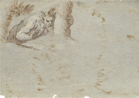 JACOPO NEGRETTI, DETTO PALMA IL GIOVANE (Venezia 1544 - 1628) Studio di fauno...