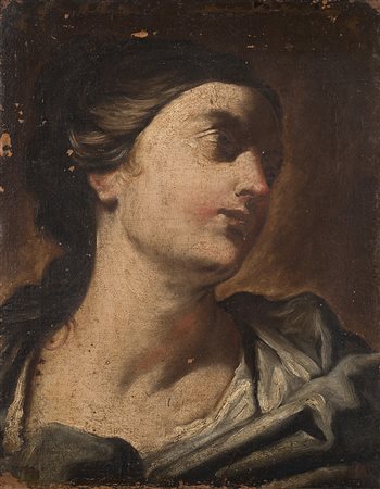 Ambito di Giuseppe Maria CrespiRitratto di donnaOlio su tela cm 43x34In...