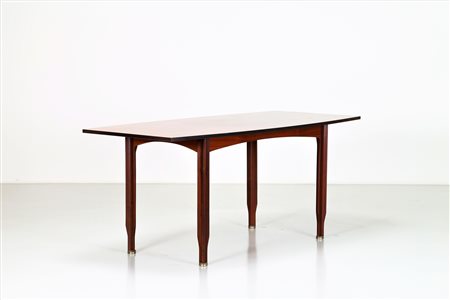 RADICE GIGI Tavolo in legno di palissandro e ottone per Sorgente dei mobili,...