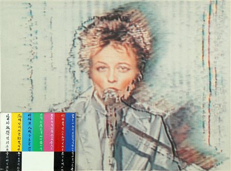 PAIK NAM JUNE (1932 - 2006) Senza titolo (Laurie Anderson). 1985. Tecnica...