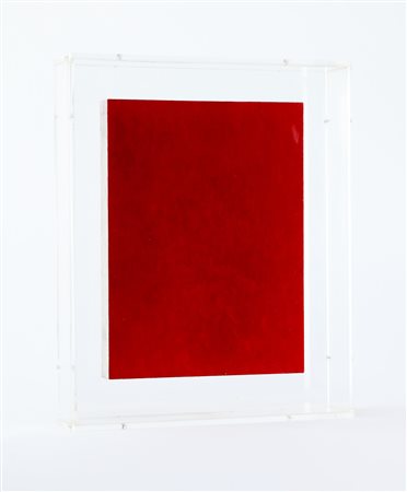 BIANCHI FRATTEGGIANI ALFONSO (n. 1952) Rosso. 2009. Pigmento su pietra...