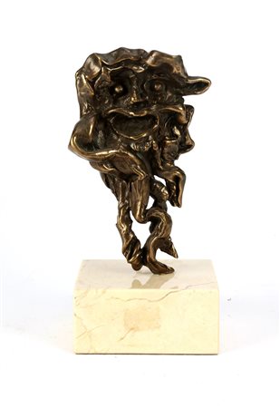 DALI' SALVADOR (1904 - 1989) Fauno. Scultura in bronzo fuso a cera persa. Cm...