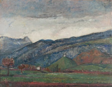 ARTURO TOSI (1871-1956) Paesaggio collinare 1929olio su tela cm...
