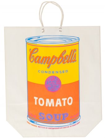 ANDY WARHOL (1928-1987) Campbell's Soup Shopping Bag 1966serigrafia cm...