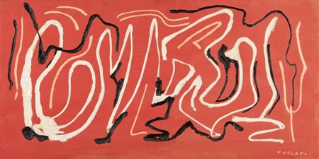 GIULIO TURCATO (1912-1995) Composizione 1956 circaolio su tela cm...