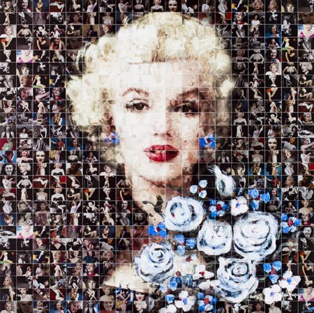 MARIA MURGIA (1935)Omaggio a Marilyn Monroe, 2018Fotomosaico digitalecm...