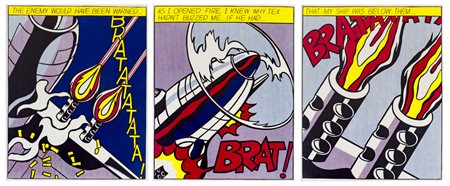 ROY LICHTENSTEIN (1923-1997)As I opened fire (Tryptic)Trittico di stampe...