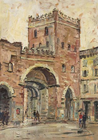 GIOVANNI DA BUSNAGO COLOMBO (1908-1972)Porta Vecchia Ticinese - Milano,...