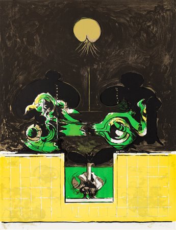 GRAHAM SUTHERLAND (1903-1980)Senza TitoloLitografiacm 65x50Firma e...