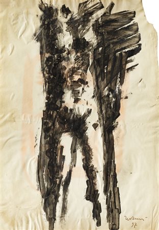 VITTORIO TAVERNARI (1919-1987)Senza Titolo, 1957Inchiostro e acquerello su...