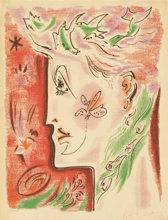 ANDRÉ MASSON (1896-1987)Senza TitoloLitografiacm 64,5x49,5Firma e numerazione...