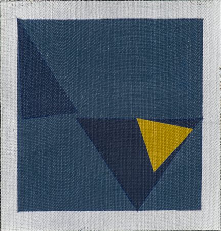 ARTURO BONFANTI (1905-1978)MI.11, 1964Olio su telacm 15x15Firma, titolo e...