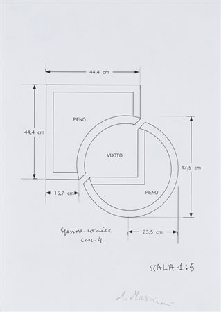 MANFREDO MASSIRONI (1937-2011)Senza TitoloProgetto realizzato a computercm...