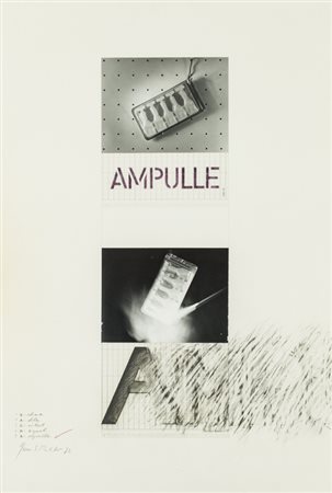 HERMANN ESRICHTER (1939)Ampulle, 1972Tecnica mista, fotografie e collage su...