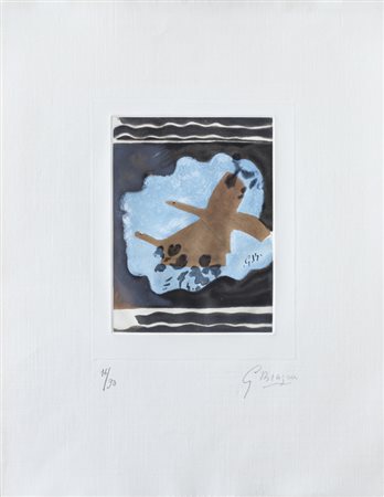 GEORGES BRAQUE (1882-1963)Senza TitoloAcquaforteLastra cm 27x23Foglio cm...