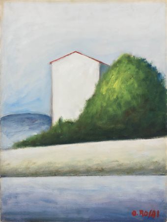 Ottone Rosai Firenze 1895 - Ivrea (To) 1957 La casa nuova, 1955 ca. Olio su...