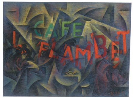 Roberto Marcello (Iras) Baldessari Innsbruck 1894 - Roma 1965 Cafe Flambet,...