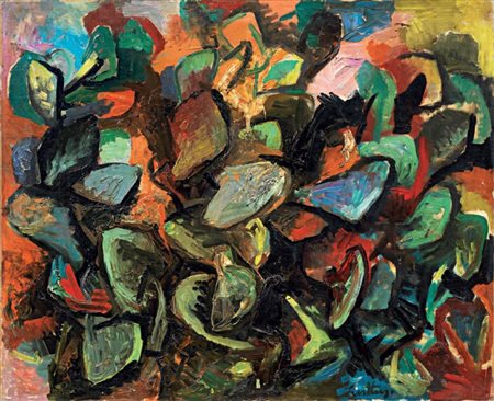 Renato Guttuso Bagheria (Pa) 1912 - Roma 1987 Fichidindia, (1962) Olio su...